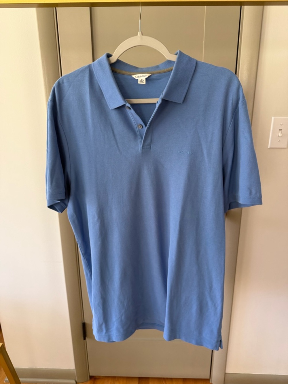 Calvin Klein Men’s Sky Blue Polo Shirt
